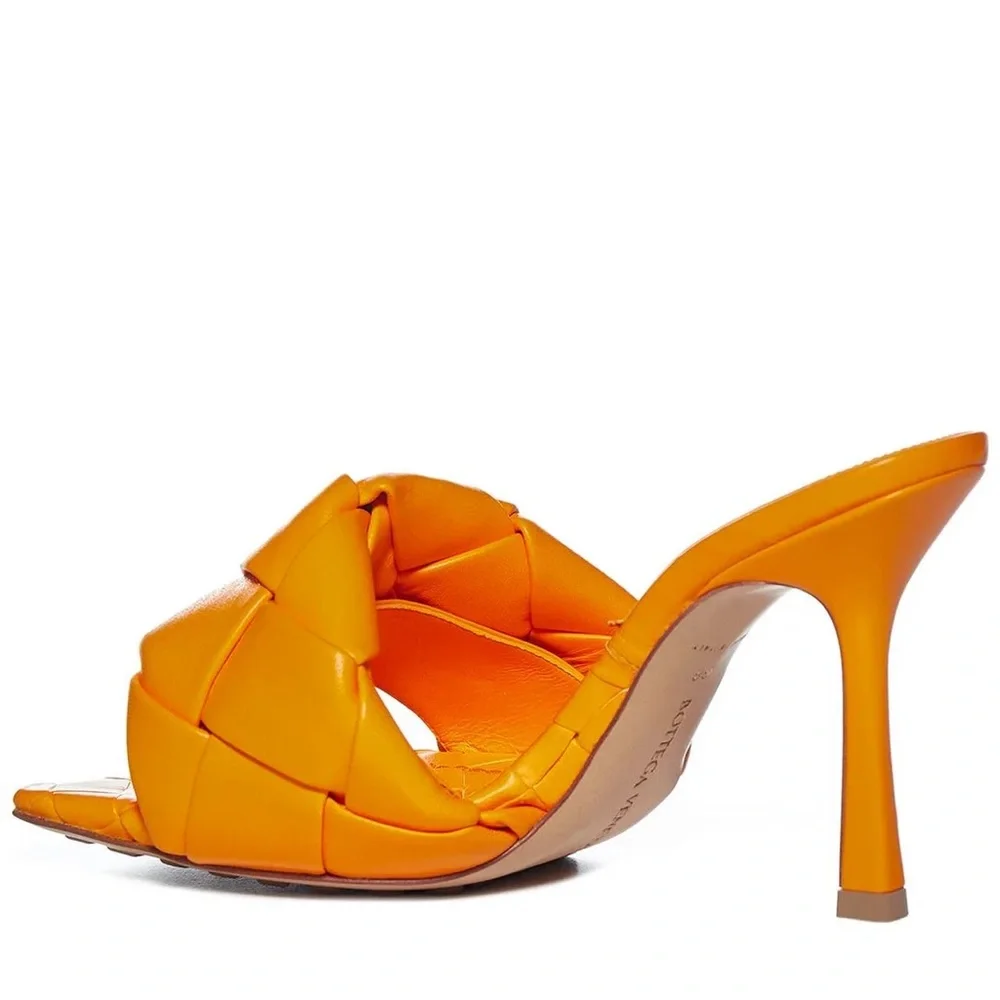 NWOT Orange intrecchiato Lido sandals Size 38
